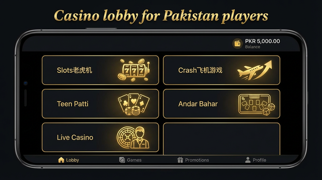 Lobby view of s92bet for Pakistan users - 4